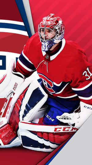 Montreal Canadiens Goaliein Action Wallpaper