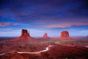 Monument Valley Navajo Tribal Park Dusk Wallpaper