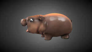 Moo Deng 3 D Model Wallpaper