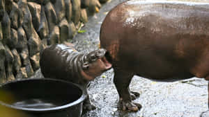 Moo Deng Animal Behavior Wallpaper