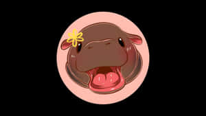 Moo Deng Cute Hippo Wallpaper