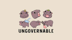 Moo Deng Ungovernable Expressions Wallpaper