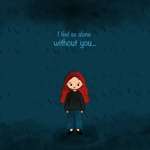 Mood Off Girl In The Rain Wallpaper