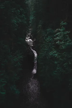 Moody River Hd Wallpaper