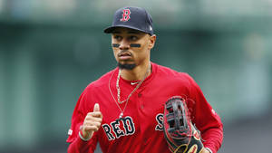 Mookie Betts In Red Sox Wallpaper