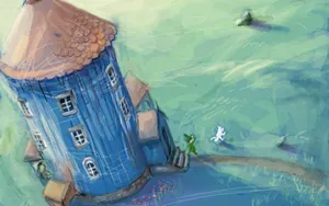 Moomin Desktop Oil Painting Wallpaper