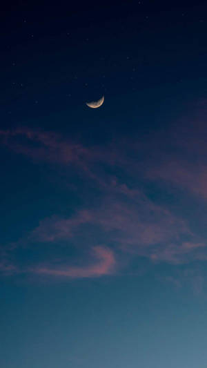 Moon Aesthetic Thin Clouds Wallpaper