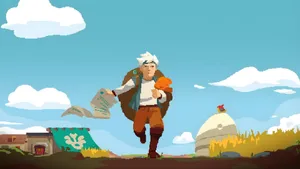 Moonlighter Game Character Running Wallpaper