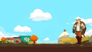 Moonlighter Game Village Scene Wallpaper