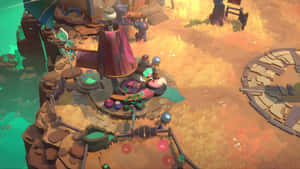 Moonlighter Village Market Scene Wallpaper