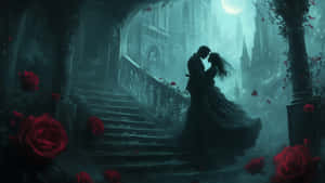 Moonlit Dark Romance Wallpaper