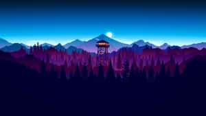 Moonlit Journey In An Enchanted Forest Wallpaper