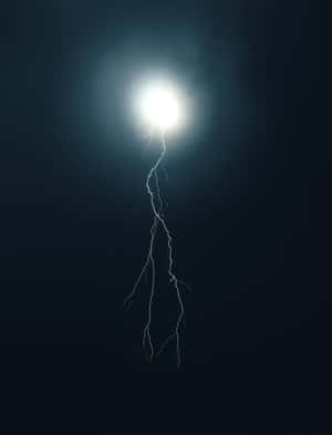 Moonlit_ Lightning_ Strike Wallpaper