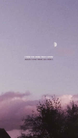 Moonlit_ Love_ Aesthetic_ Phrase Wallpaper