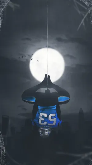 Moonlit Spiderman Pose Football Player85 Wallpaper