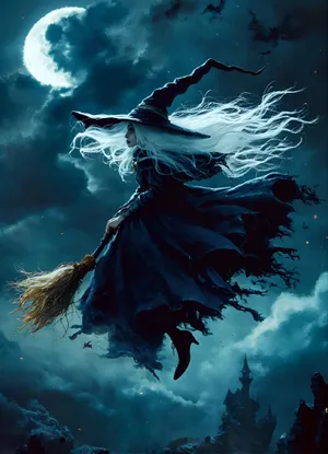 Moonlit_ Witch_ Flight.jpg Wallpaper