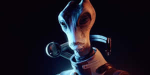 Mordin Solus, A Wise Salarian Scientist In Action Wallpaper