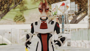 Mordin Solus, Genius Salarian Scientist At Work Wallpaper