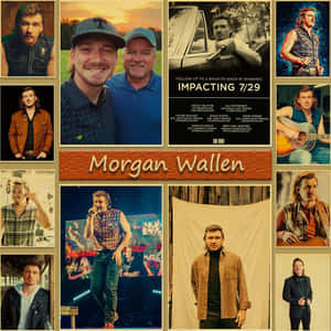 Morgan Wallen Collage Aesthetic Wallpaper