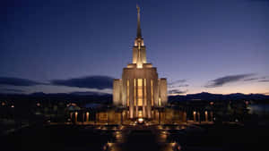 Mormon Temple Landscape Wallpaper