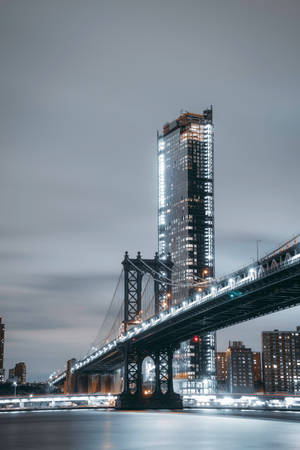 Morning City Lightning Bridge Wallpaper