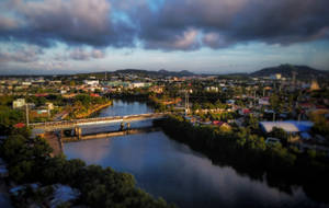 Morning City Longest Bridge Wallpaper