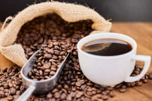 Morning Coffeeand Beans.jpg Wallpaper