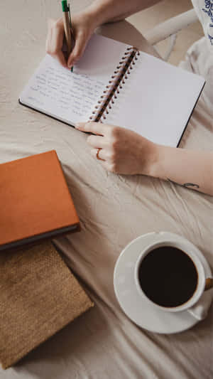 Morning Journalingwith Coffee.jpg Wallpaper