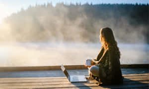 Morning Reflections Lakeside Work Wallpaper