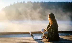 Morning Reflections Lakeside Work Wallpaper