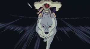 Moro And San, Beloved Characters From Princess Mononoke. Wallpaper