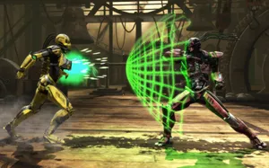 Mortal Kombat Cyrax In Action Wallpaper