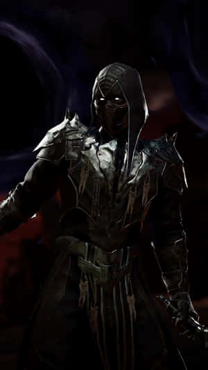 Mortal Kombat Noob Saibot In Battle-ready Stance Wallpaper