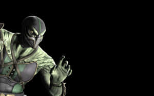 Mortal Kombat Reptile Character In Action Wallpaper