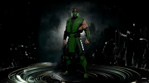 Mortal Kombat Reptile In Action Wallpaper
