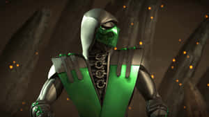 Mortal Kombat Reptile In Battle Stance Wallpaper