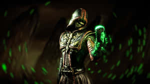 Mortal Kombat Reptile Unleashes His Deadly Powers Wallpaper