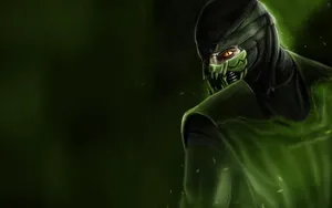 Mortal Kombat Reptile Unleashes His Power Wallpaper