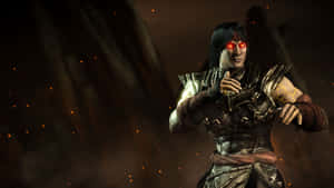 Mortal Kombat's Champion, Liu Kang, In A Battle Pose Wallpaper