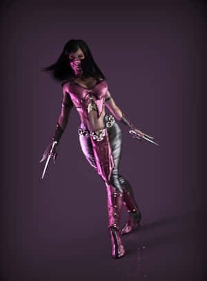 Mortal Kombat's Deadly Assassin, Mileena In Action Wallpaper