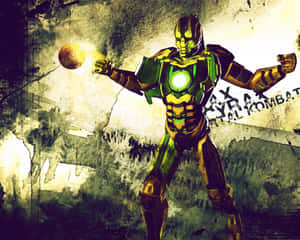 Mortal Kombat's Deadly Warrior Cyrax In Action Wallpaper