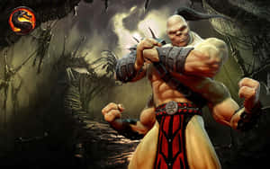 Mortal Kombat's Goro Dominating The Arena Wallpaper