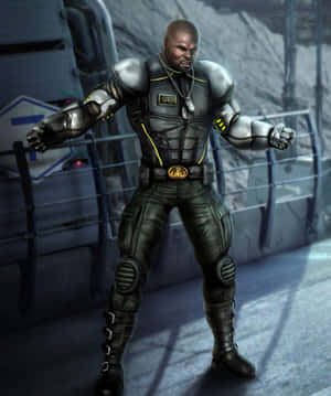 Mortal Kombat's Jax In Action Wallpaper