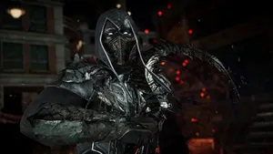 Mortal Kombat's Noob Saibot In Action On A 4k Wallpaper Wallpaper