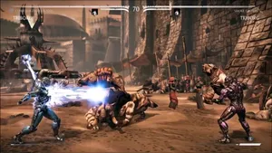 Mortal Kombat Triborg In Action Wallpaper