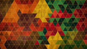 Mosaic Of Triangular Pattern Wallpaper