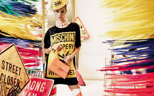 Moschino Dress Road Signs Wallpaper