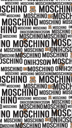 Moschino Logo And Bears Wallpaper