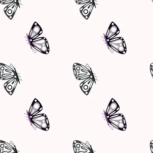 Moth Pattern Aesthetic Background Wallpaper