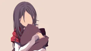 Mother And Baby Minimal Anime Wallpaper